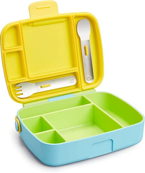 Munchkin Bento Box Toddler Lunch Box, Includes 